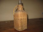 Antique Woven Wicker  Liquor   Bottle (20$)