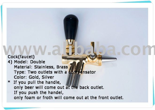  Double  - FAUCET FOR BEER  COOLER , BEER TOWER