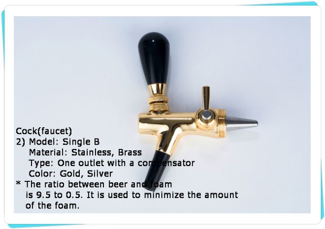 SINGLE B - FAUCET FOR BEER COOLER, BEER TOWER