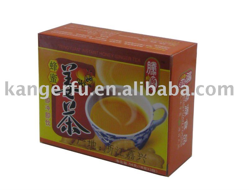  Instant   ginger  tea with honey~18g x 3sachets / box~Natual  honeyed   ginger   drink 