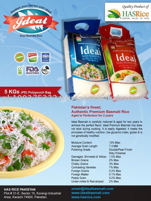 IDEAL BASMATI RICE FOR DAR-E-SALAM