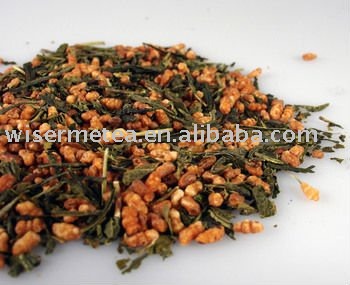 roasted rice and steam green tea