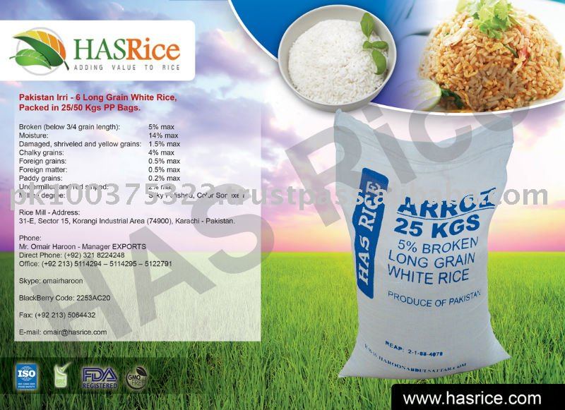 CNF MELBOURNE 5% Br. IRRI-6 White Rice