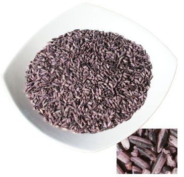 Purple rice powder