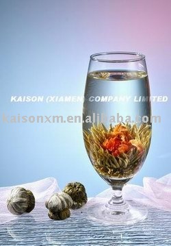A6001 Blooming Tea has favour smell from green tea with lily and sweet osmanthus smell