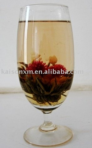 A6009 Blooming Tea(Ingredients: Organic Silver Needle Green tea , Marigold, Globe Amaranth, Jasmine