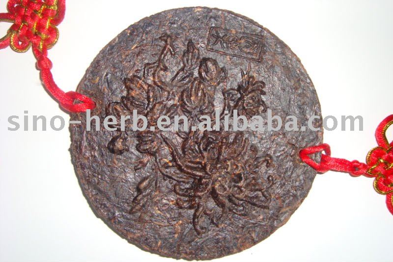 Puer  tea  ,taste super,round form.beaufully decorated