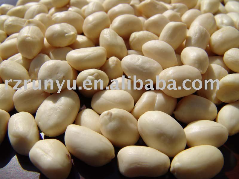 round shape blanched peanut kernels