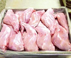 Frozen rabbit hind leg for sale