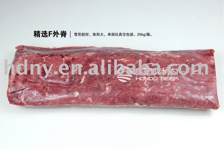 Red meat beef  F-striploin  /F outside the ridge