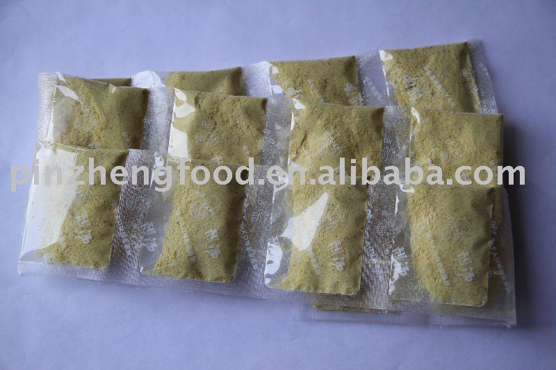Curry chicken flavor seasoning powder sachets for instant noodles