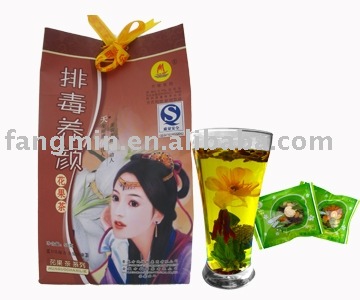 Expulsion of toxin raises the face flower tea