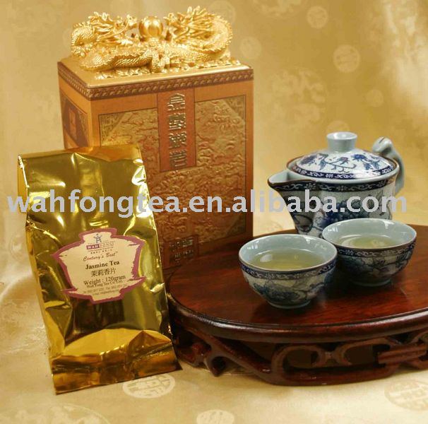 Loose Leaf Chinese Jasmine Green Tea in Dragon Gift Box