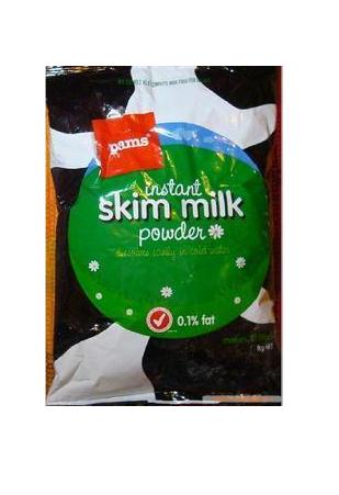 Pams skim Milk Powder:  NZ$22/bag to mainland CHINA door to door (no other cost)