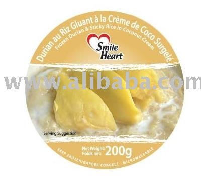  Frozen  Durian   Sticky Rice In  Coconut   Cream 