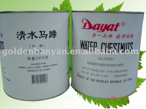 canned water chestnut