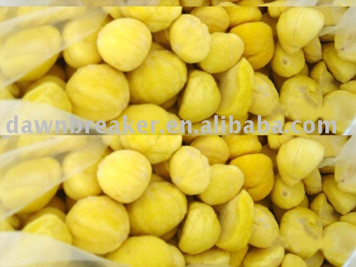 Frozen peeled chestnut (IQF chestnut kernel/ chestnut supplier )