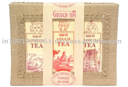 3-In-1-Darjeeling, Assam & Nilgiri Teas-Jute Box
