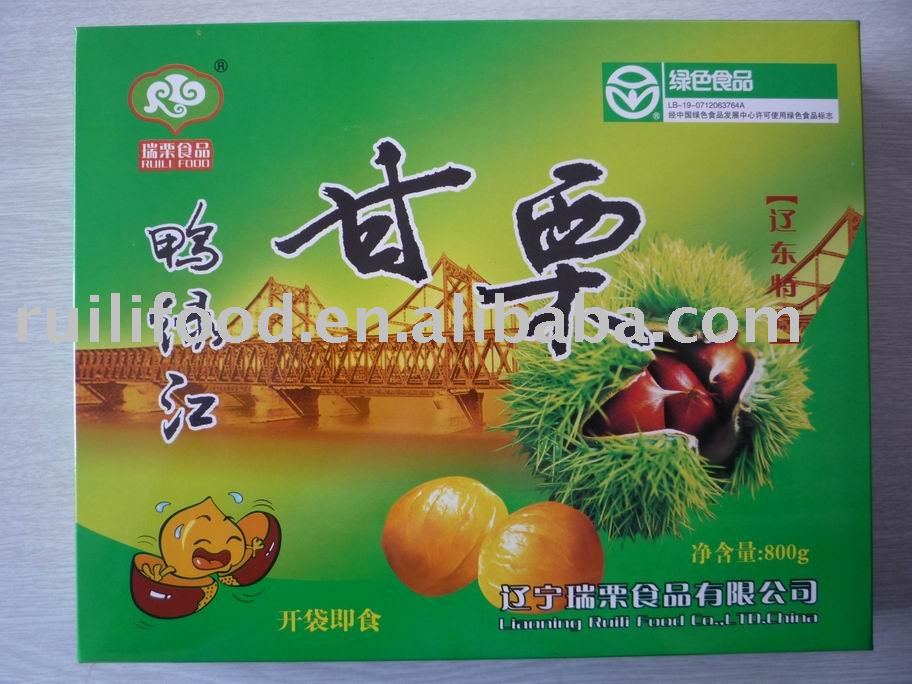 peeled chestnut , roasted chestnut in soft package