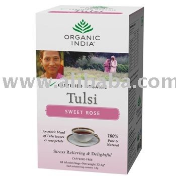 Tulsi Sweet Rose 18 Tea Bags Box