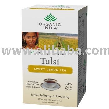 Tulsi Sweet Lemon Tea 18 Tea Bags Box