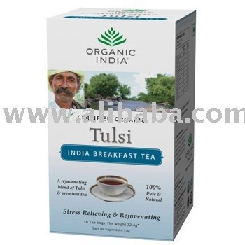 Tulsi India Breakfast Tea 18 Tea Bags Box