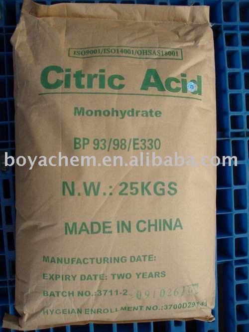 high quality citric acid monohydrate