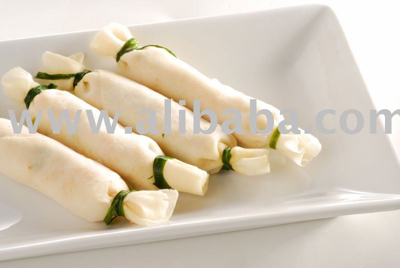 Frozen Pre-fried filo wrapped prawn