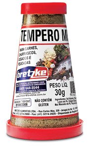 condiments :Tempero Misto 30g Saleiro