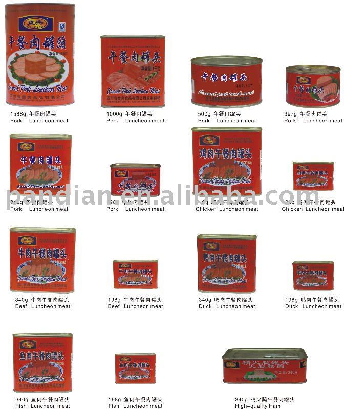  canned   beef  luncheon meat