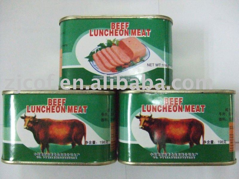 Beef luncheon meat
