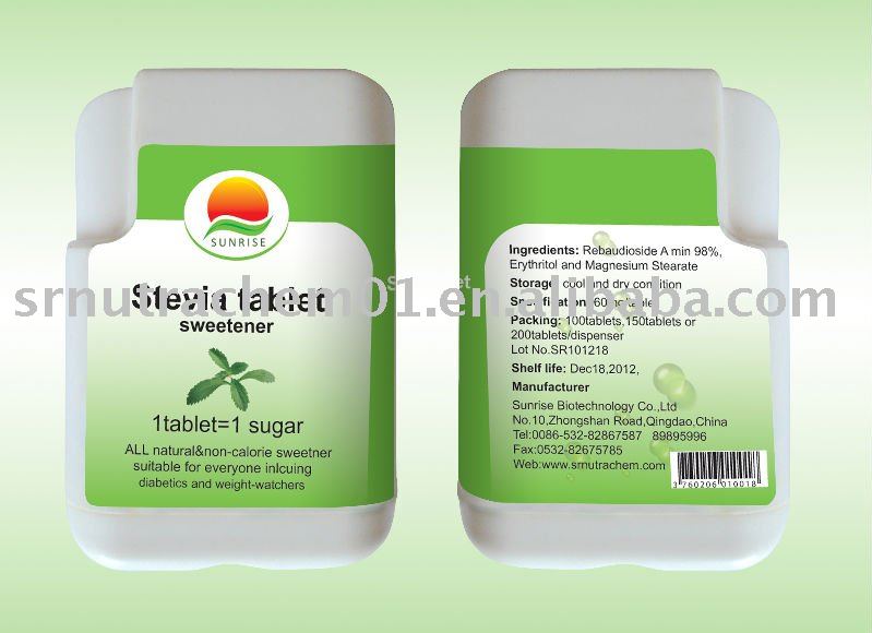stevia tablet in dispenser (instant soluble)