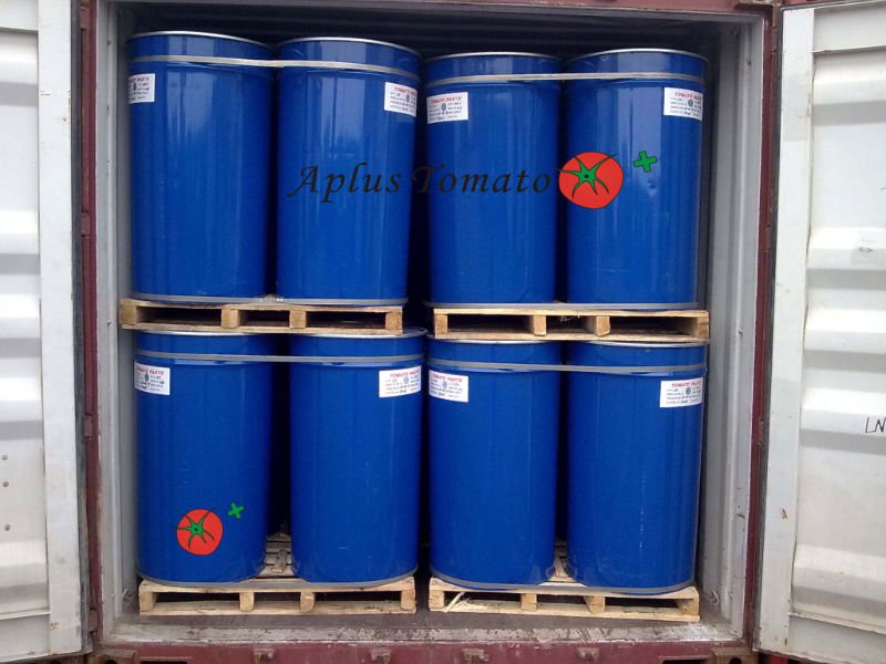 Aseptic tomato paste 28-30% in drum, bulk drum tomato puree for industry usage