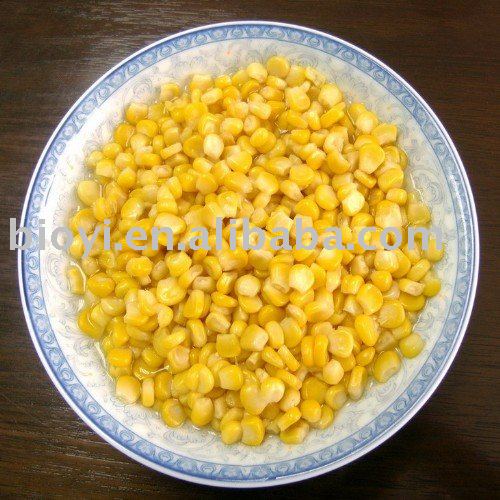 Canned  sweet   corn  in  brine 