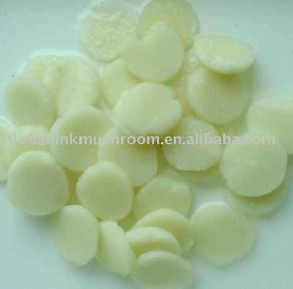 canned water chestnuts in slice