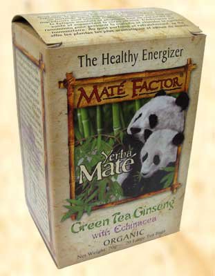 Yerba Mate Green Tea   Ginseng Organic
