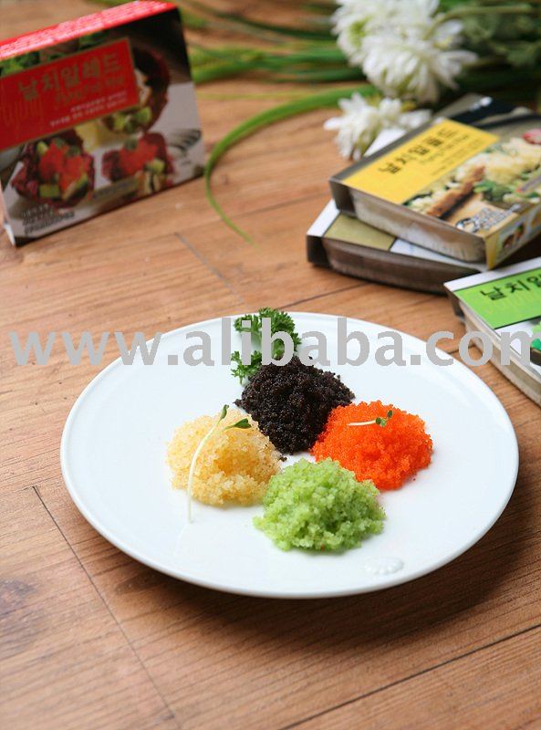 KITA Frozen Seasoned Capelin roe(Masago) - Gold,  Red ,  Orange , Wasabi, Black