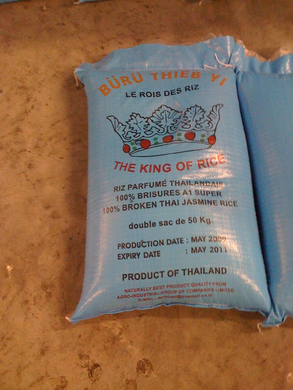 Thai jasmine Rice 100% broken