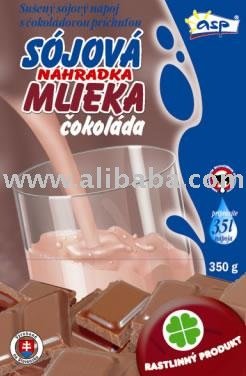Chocolate instant soy milk drink