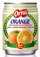 Orange juice with Orange pieces