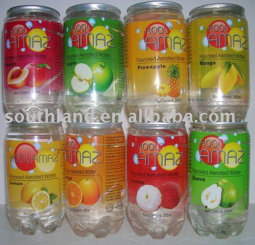 KOOLAMAZ aerated water with fruit flavor beverage