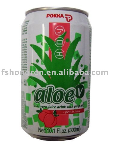 Aloe vera drink with fruit juice