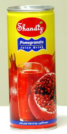 Pomegranate canned juice