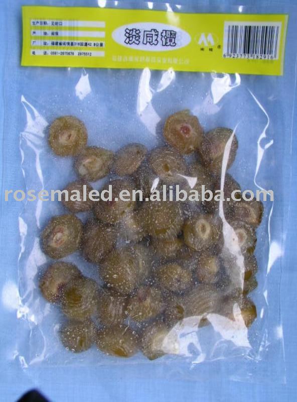 preserved olive in the preserved food