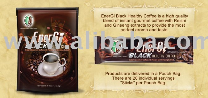 Healthy Coffee with Reishi and Ginseng