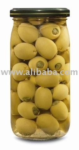 Olives in cyllinder jar