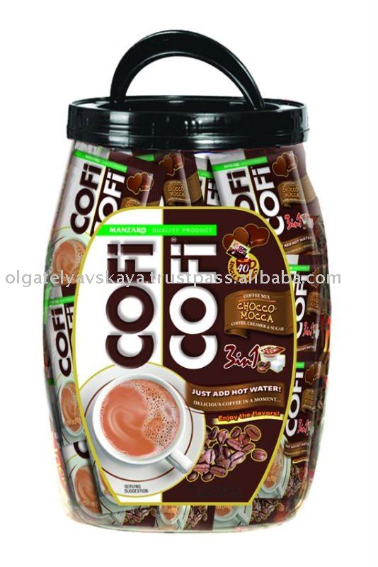 NEW Chocco Mocca coffee mix 3in1 in a plastic jar!