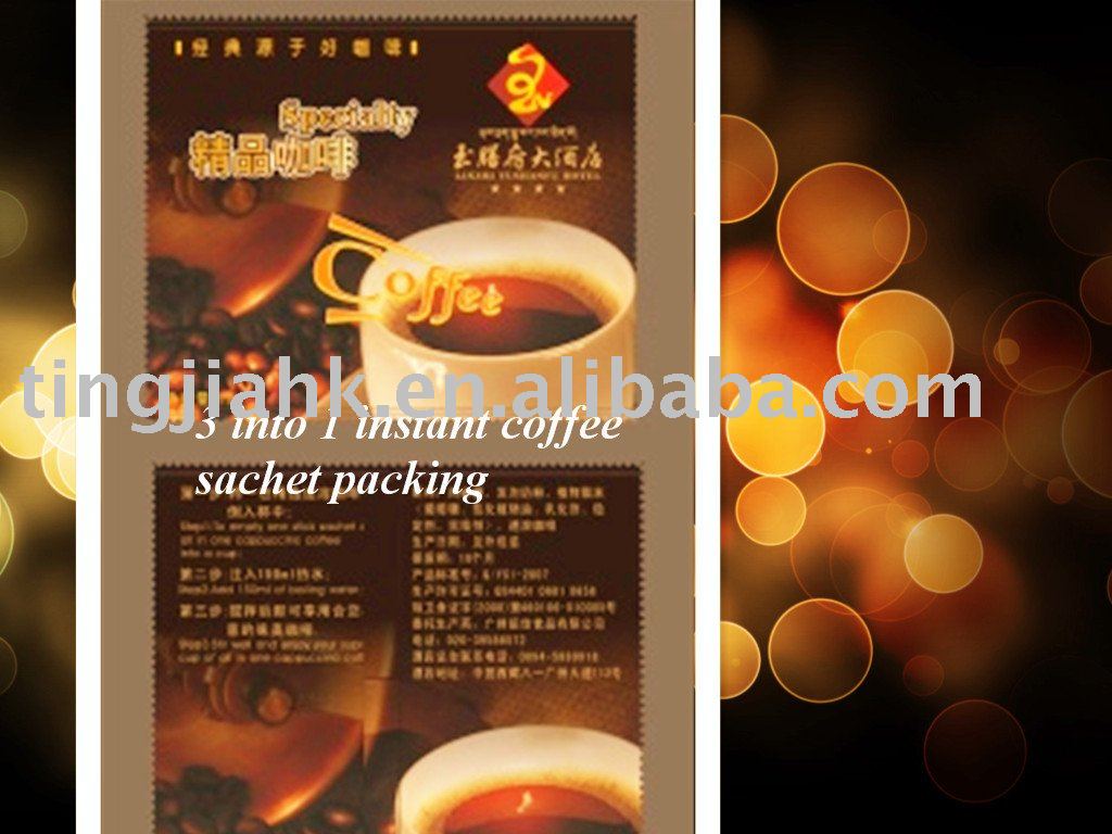 Brazil 3 into 1 instant coffee powder