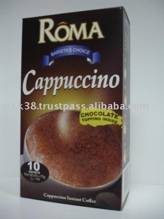 Cappuccino with Chocolate topping ,instant coffee