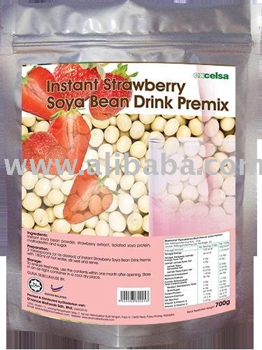 Instant Strawberry Soya Bean Drink Premix